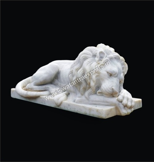 Hand carved Stone Lion
