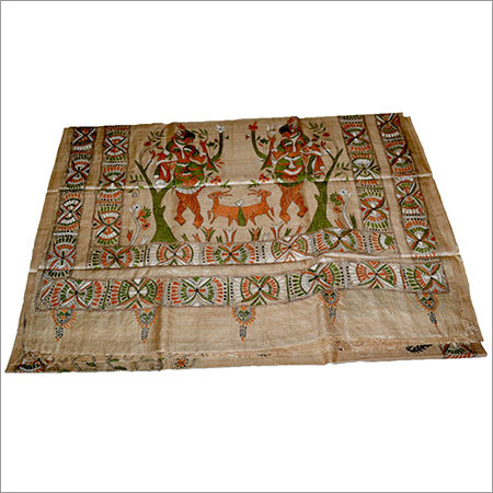 Readymade Garments - Cotton Handloom, Varied Dimensions, Beige Color | Hand-Painted, Customizable, Durably Crafted, Ethically Made, Unique Designs