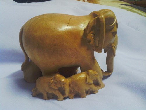 Wooden Elephant Statue