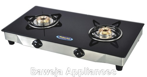 Crystal Glass Top Two Burner