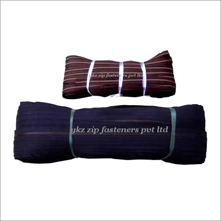 Long Chain - Metal & Polyester, Customizable Length | Dark Color, Zipper Fasteners, Durable, Reliable, Smooth, Strong, Versatile