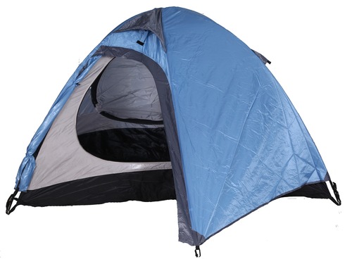 TENT 2 MEN OUTSIDE 