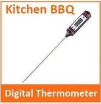Pen Type Thermometer - Stainless Steel Sensor Probe, 133mm | Compact, Easy To Use, Analog And Digital Display, Memory Recall, Auto Shut Off