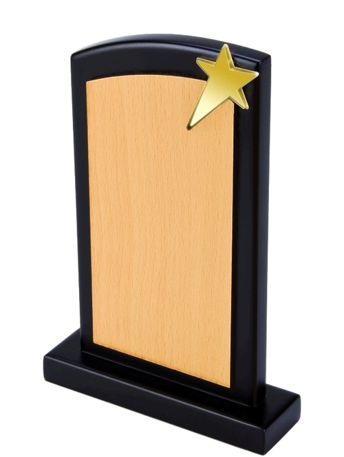 Wooden Corner Trophy