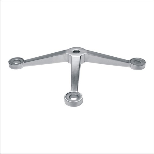 Three Way Spider Without Fin - Stainless Steel, Variable Dimensions, Polished Finish | Strong Support, Easy Installation, Corrosion Resistant