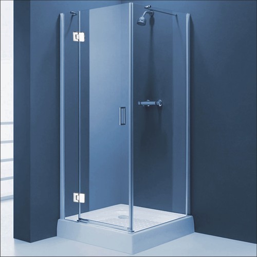 Shower Hinges - Stainless Steel, 8mm Glass, Chrome Finish | Durable, Easy Install, Smooth Operation, Corrosion Resistant, Watertight Seal