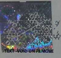 hologram labels tamper void on removal