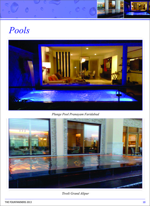 Swimming Pool Fountains