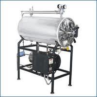 High Pressure Rectangular Steam Sterilizer - Stainless Steel, Insulated SS Steam Generator | Electrically Operated Pressure Control, Self-Locking Safety Door, Piezostat Pressure Device