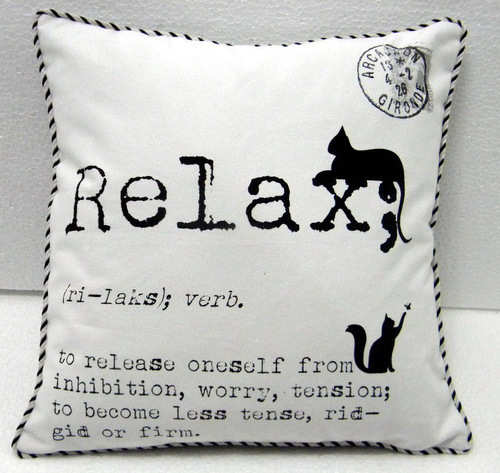Relax Artwork Printed Cushion