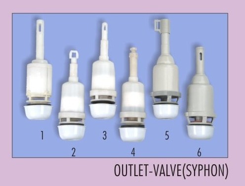 White Outlet Valve (Syphon)