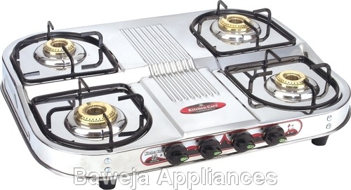 Stainless Steel Four Burner Gas Stove