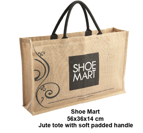 Shoe Jute Tote Bag