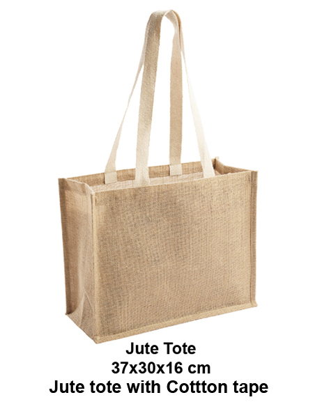 Designer Jute Tote Bag