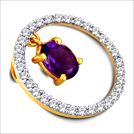 Dazzling Amethyst and Diamond Pendant