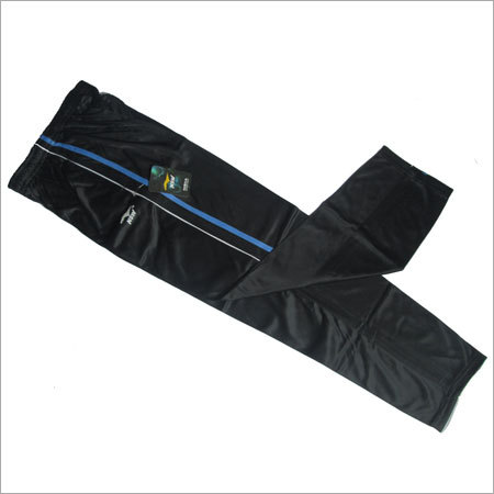 Mens Sports Lower - Polyester, S-XL Sizes, Black Color | Moisture-Wicking, Breathable Fabric, Comfortable Fit, Stylish Design, Full Length with Elastic Waistband and Side Pockets