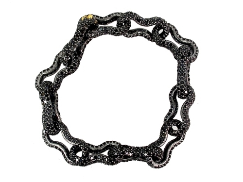 Link Diamond Silver Bracelet