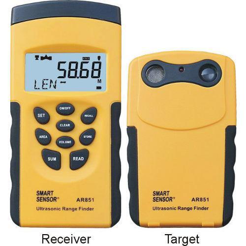 Yellow And Gray Smart Sensor Ultrasonic Range Finder