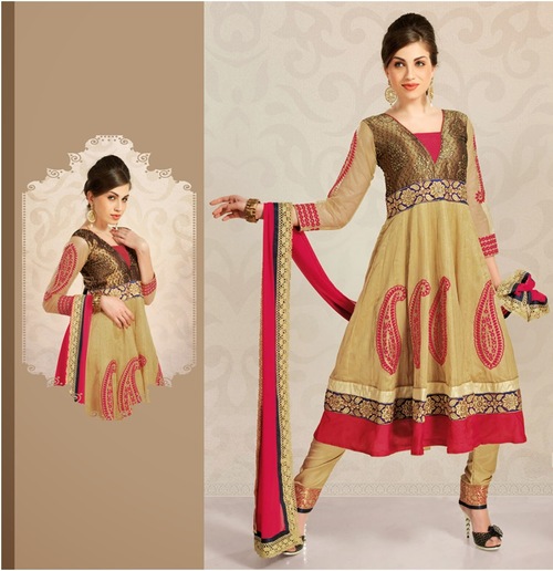 Designer Crepe / Silk / Net Anarkali Suit
