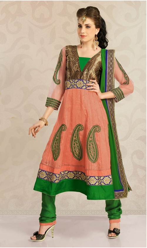 Designer Crepe / Silk Anarkali Suit