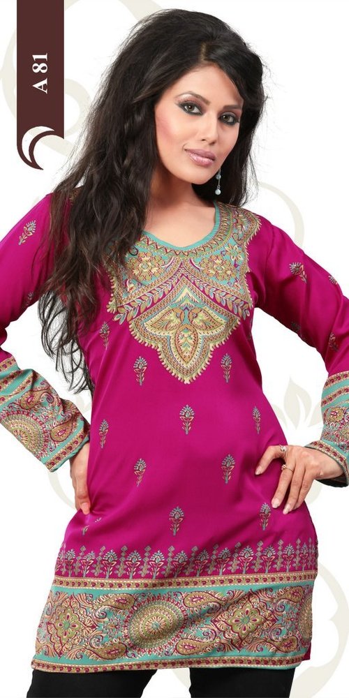 Printed crepe kurtis