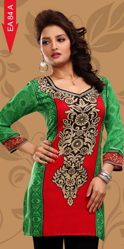 Crepe Kurti Manufacturers for Woman