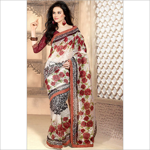 Casual Super Net Designer Saree