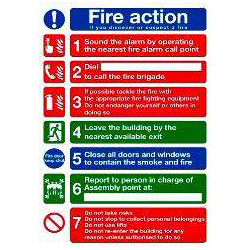 Fire Action Signage