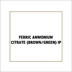 Ferric Ammonium Citrate IP