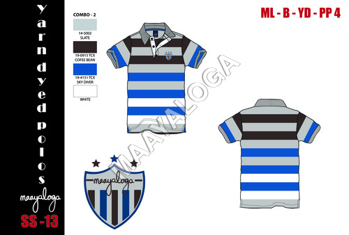 Polo tshirt Yarndyed stripes