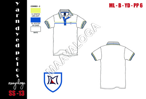 Mens Polo Yarn dyed T Shirt