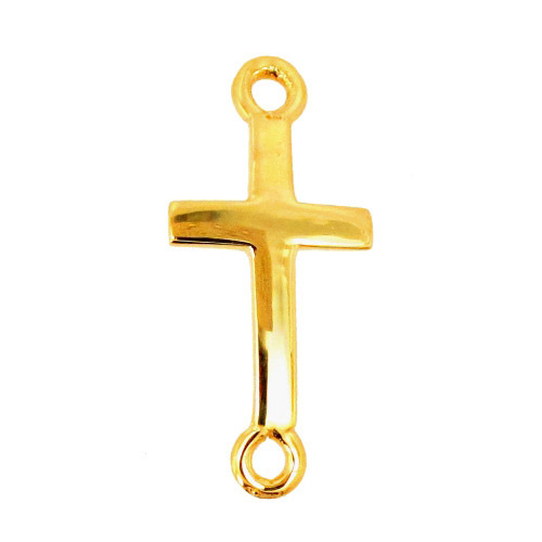 Pure Yellow Gold Cross Shape Finding