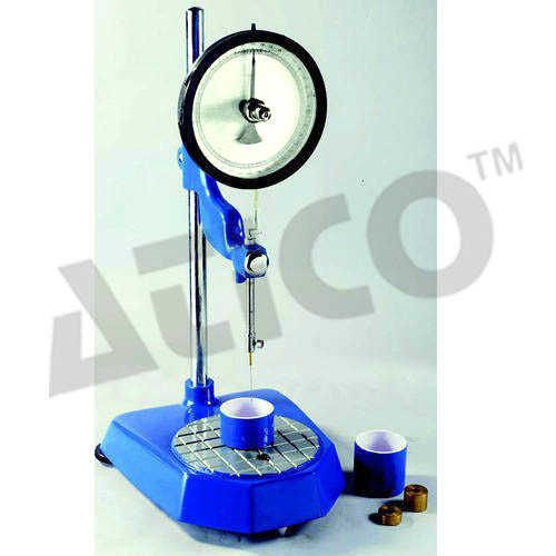 Penetrometer Apparatus - Aluminum Painted Stand, Adjustable Height with Rack and Pinion Mechanism for Accurate Penetration Testing