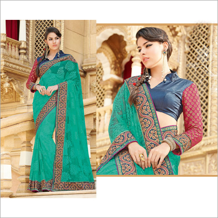 Designer Embroidered Saree