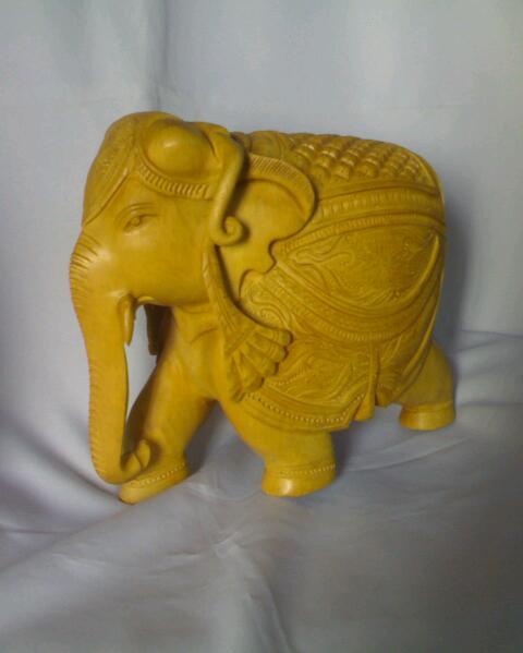 Wooden carving elephant