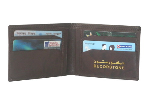 Men Leather Purse - Genuine Leather, 4x3x1 inches, Brown | Secure Snap Closure, 6+ Card Slots, Compact Design