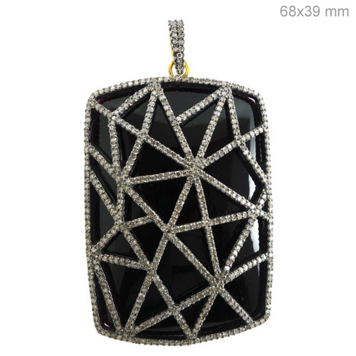 Onyx Diamond Pendant