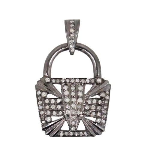 Charming Silver Diamond Charm/Pendant 