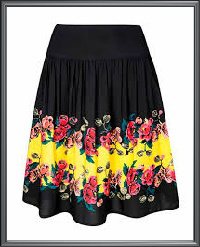Ladies Floral Print Skirt