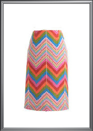 Multi Color Geometric Design Skirt