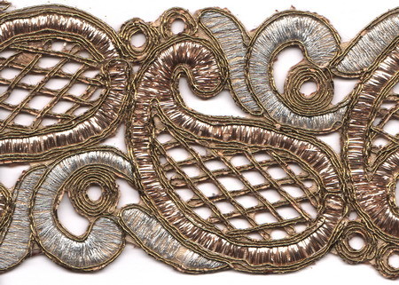 Embroidery Golden Lace