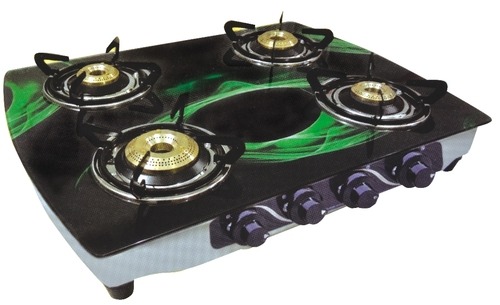 Glass Top Four Burner Gas Stove