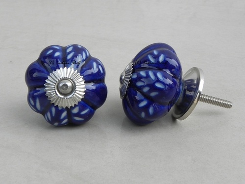 NAVY BLUE CUT KNOB