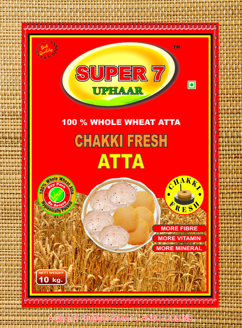 For Super 7 Atta Packing Bag Stand Up Pouch