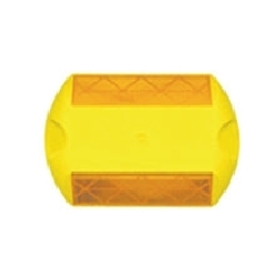 avery-dennison - Plastic 50x100mm Yellow Oval | High Visibility, Durable, Easy Install, Road Safety, Reflective