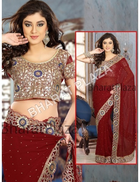 Designer Border Saree