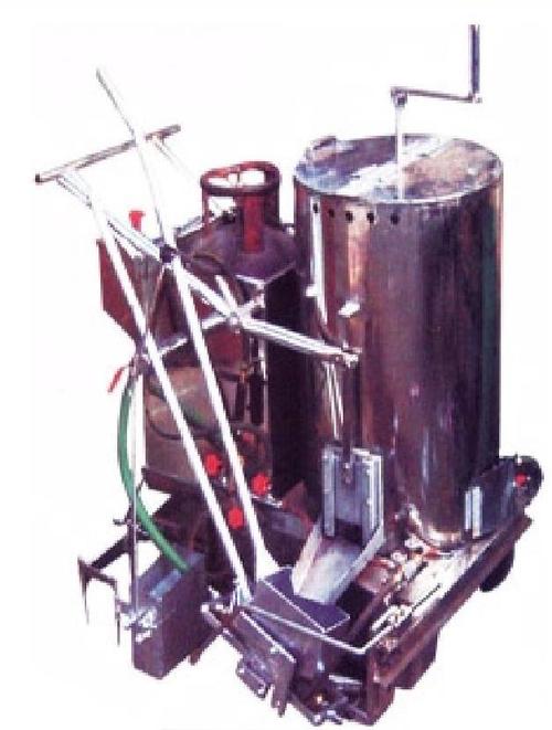 Road Marking Machine - Steel Variable Dimensions Diesel Engine | Durable Design Precise Markings Easy Operation