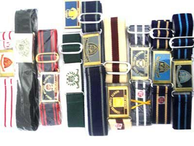 1school-belts - Leather Polyester, 1.5 Inches Wide, Black | Metal Buckle, Durable, Stylish, Comfortable, Adjustable