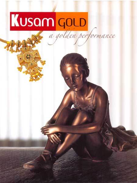 Kusum Gold Jewellery Book - Laminated Cover, Variable Dimensions, Gold | Tear Resistant, Alluring Designs, Fine Finish, Perfect Binding
