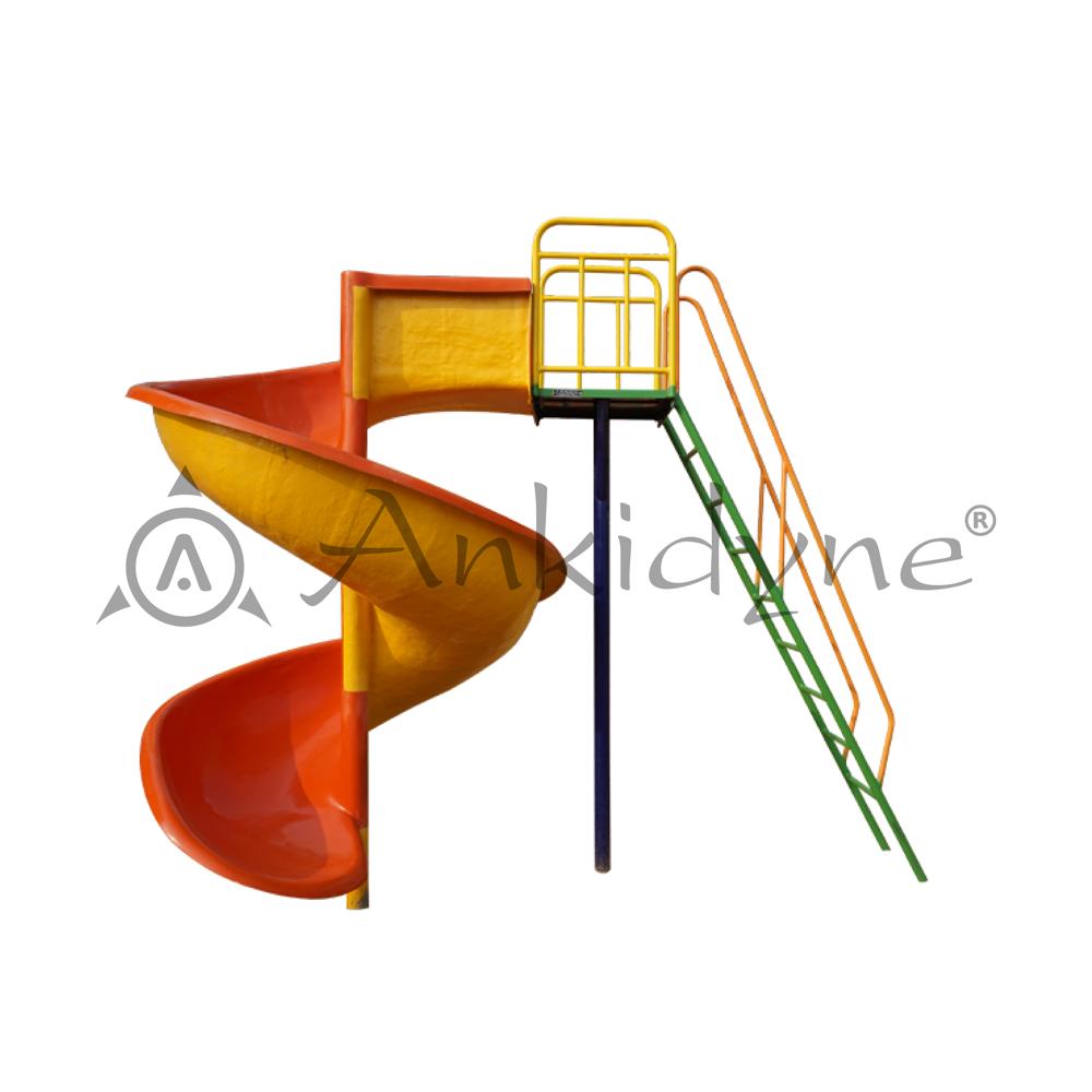 FRP Spiral Slide - CUSTOMIZED Size | Durable Outdoor Playground Experience for Kids